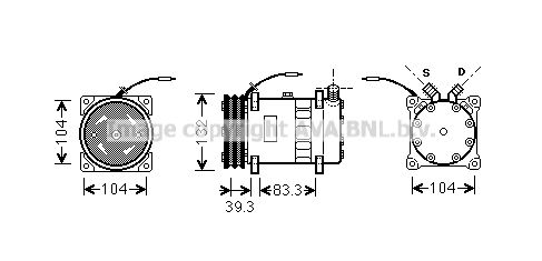 AVA QUALITY COOLING Kompressor,kliimaseade UVAK056